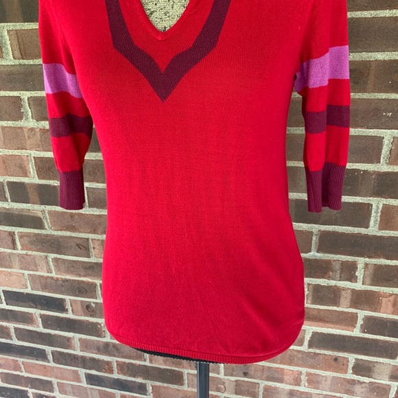 Loleenx red sweater 3/4 sleeve - Picture 4 of 8